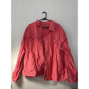 Light Pink? Coral Color jeans jacket from Jessica London Size 24W